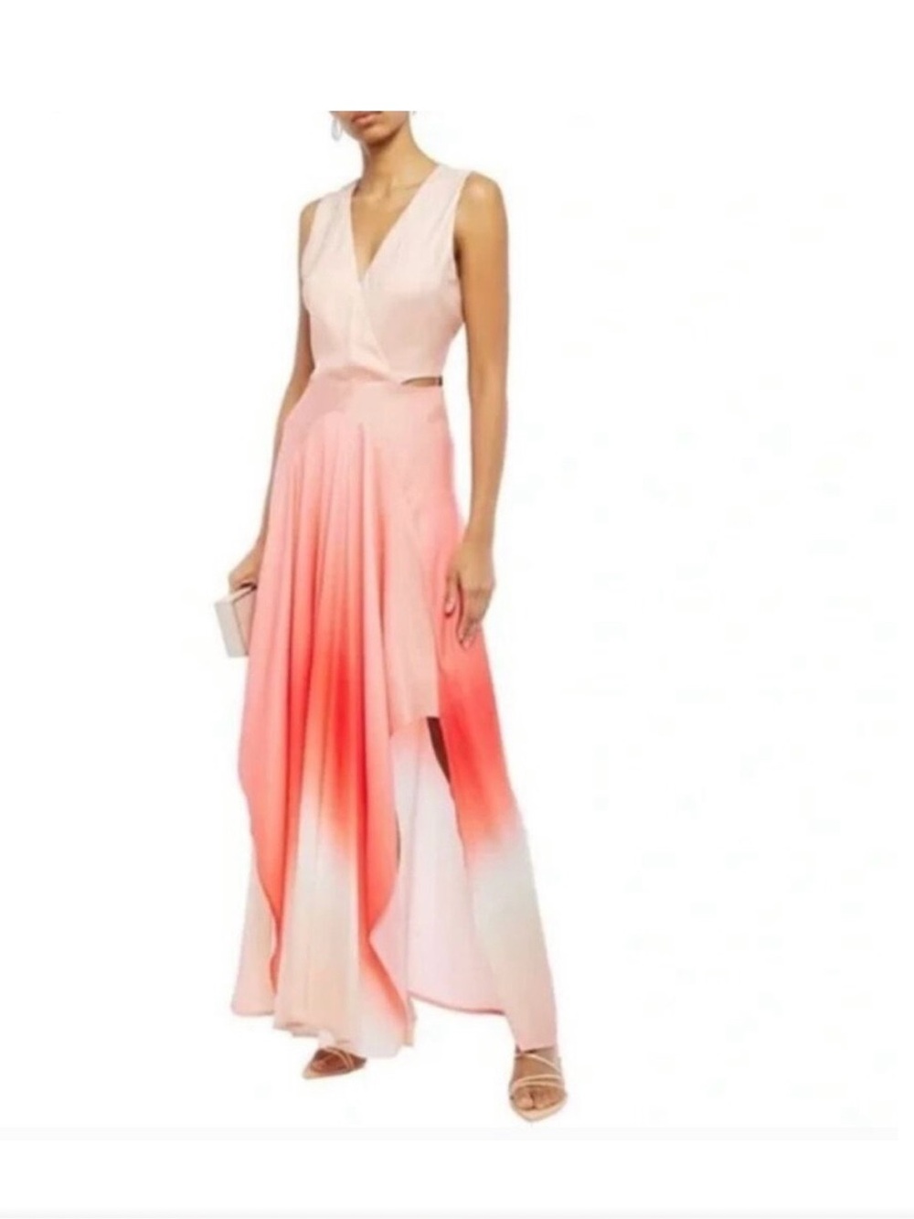 Maje Resia cutout ombré maxi dress